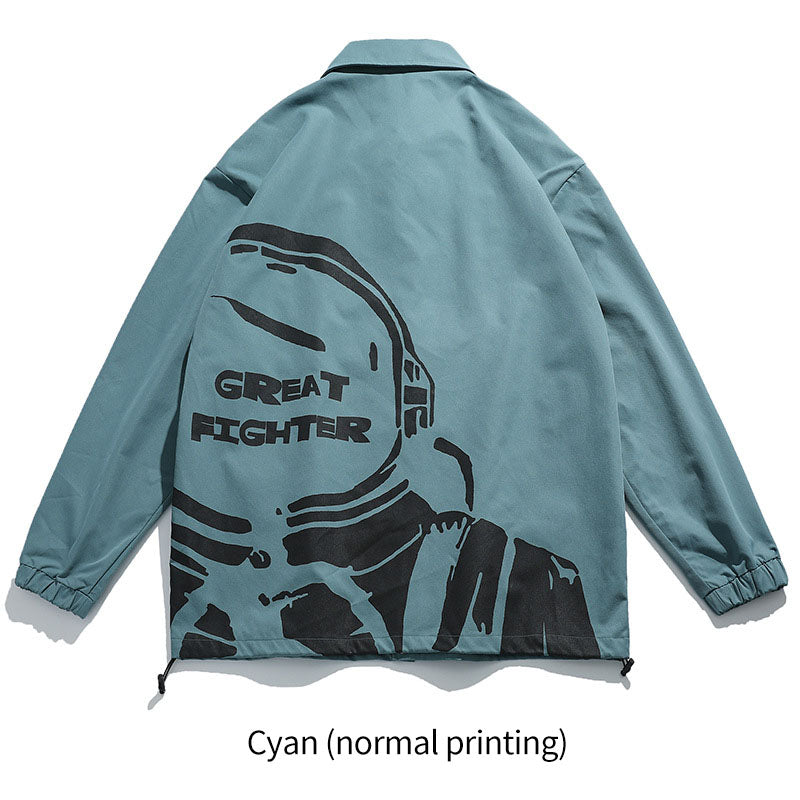 Giacca riflettente autunno e inverno giacca versatile con risvolto