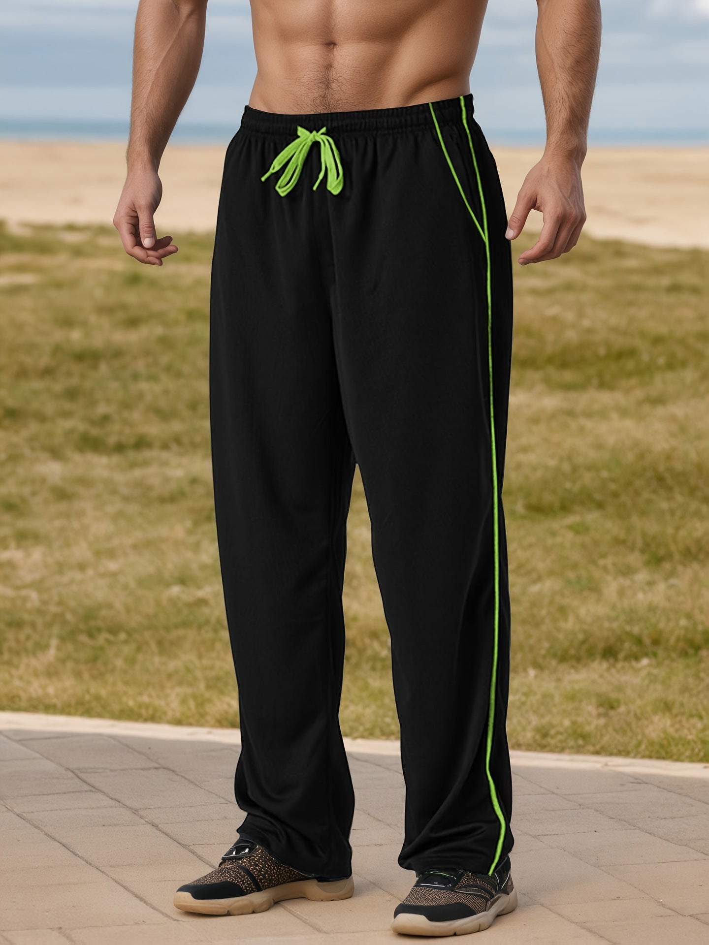 Men's Loose Sports Jogging Pants Gym Workout Casual Pants