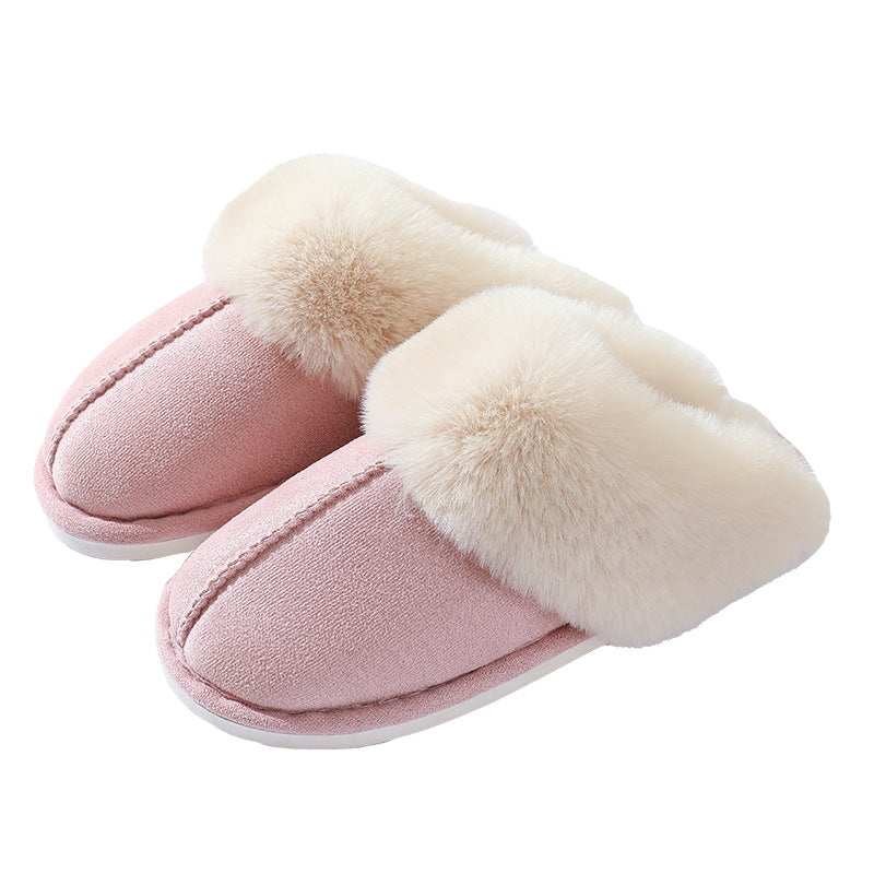 Large-sized Cotton Slippers For Women Autumn And Winter Couple's Style
