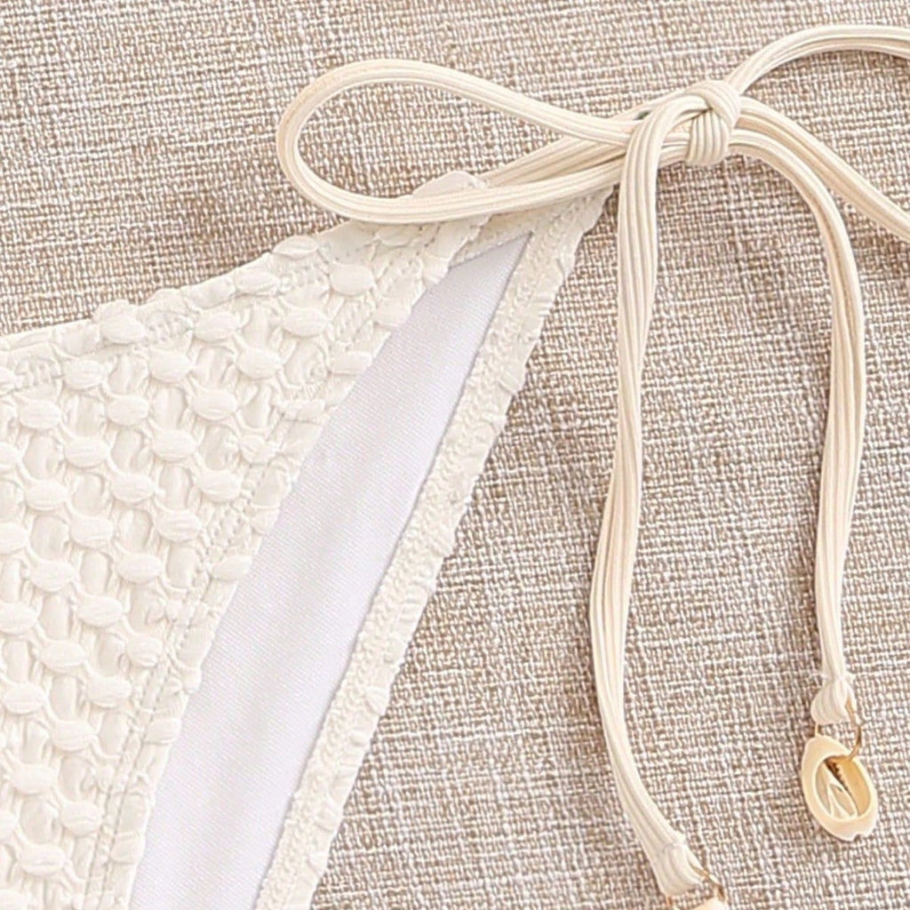 European And American Style Bikini Womens Shell Design Simple Fashion Swimsuit Womens Set