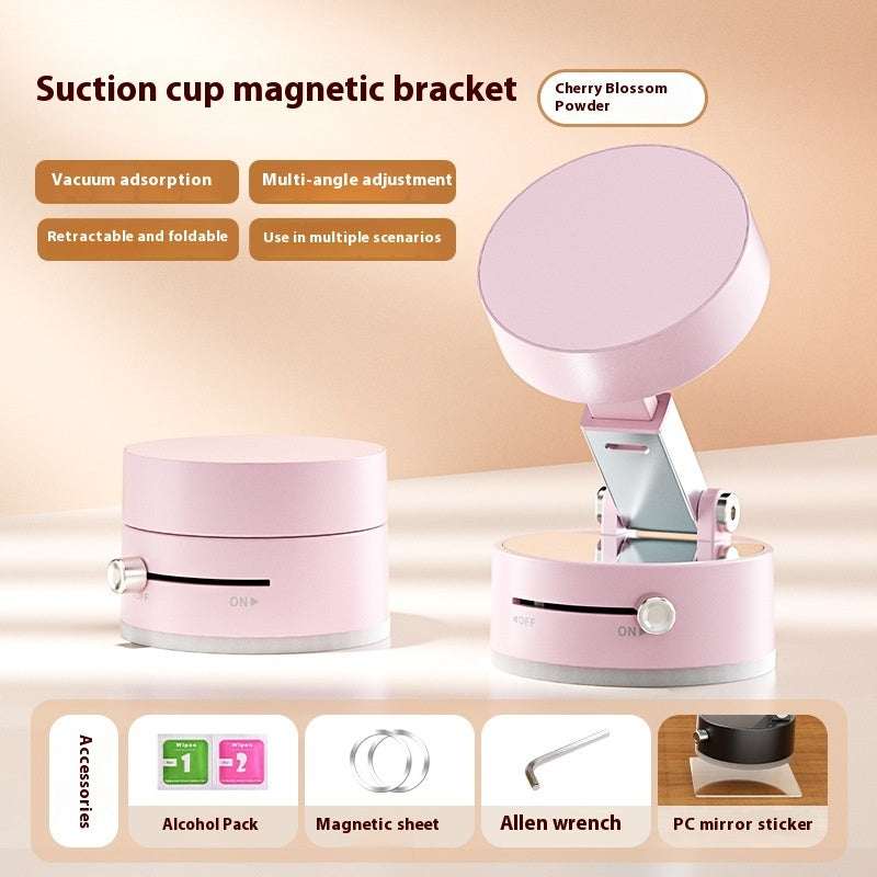 Supporto magnetico pieghevole per auto con ventosa, pieghevole, con navigazione a mani libere per smartphone