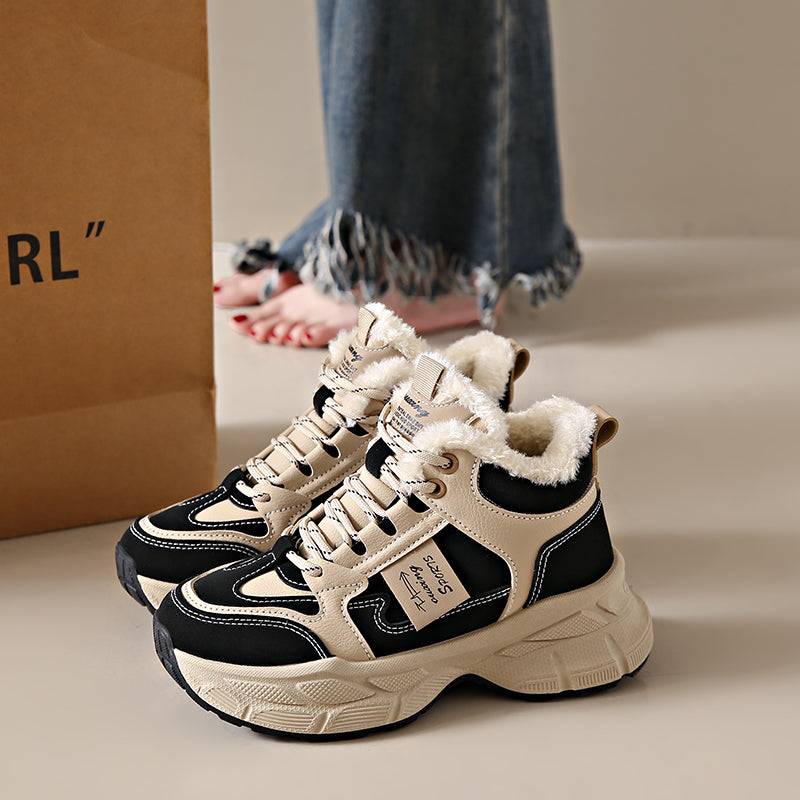 New Thickened Warm Ultra-comfy Fleece-lined Dad Shoes