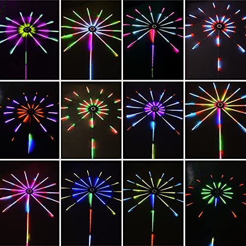 Firework Lights LED Strip Music Sound Sync Color Changing Remote Control LED Firework Light For Room Party TRENDFLOW