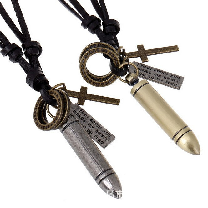 Hexagram Necklace Abacus Bullet Peace Pendant