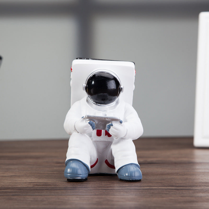 Supporto per cellulare da astronauta semplice, supporto da scrivania per studenti, simpatico supporto per cellulare con astronauta, regalo creativo, piccola decorazione da scrivania