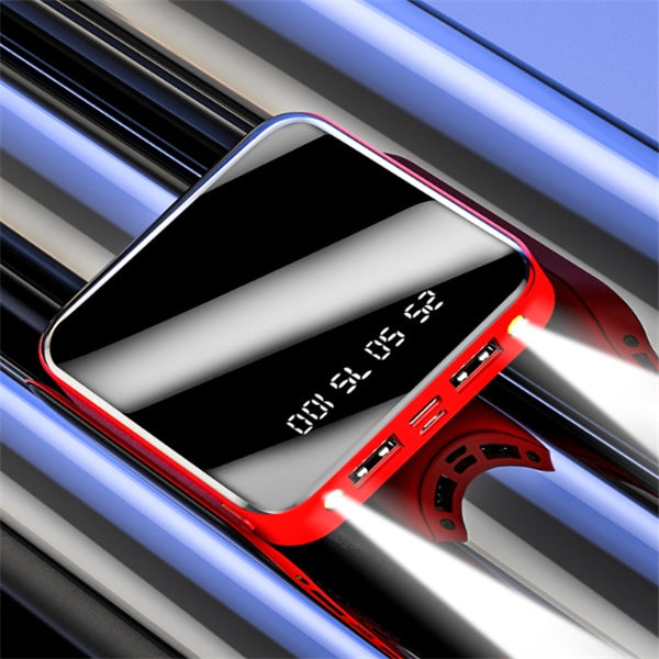 Mini Power Bank da 20000 mAh con display digitale a specchio portatile