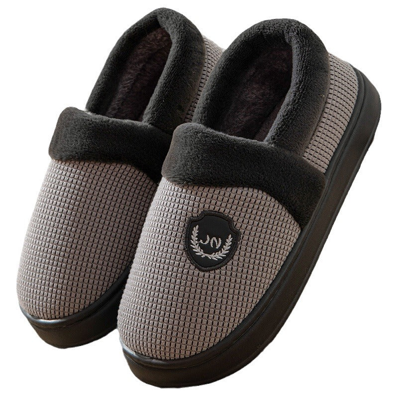 Fleece-lined Warm Thick-soled Non-slip Cotton Shoes Indoor And Outdoor Wear