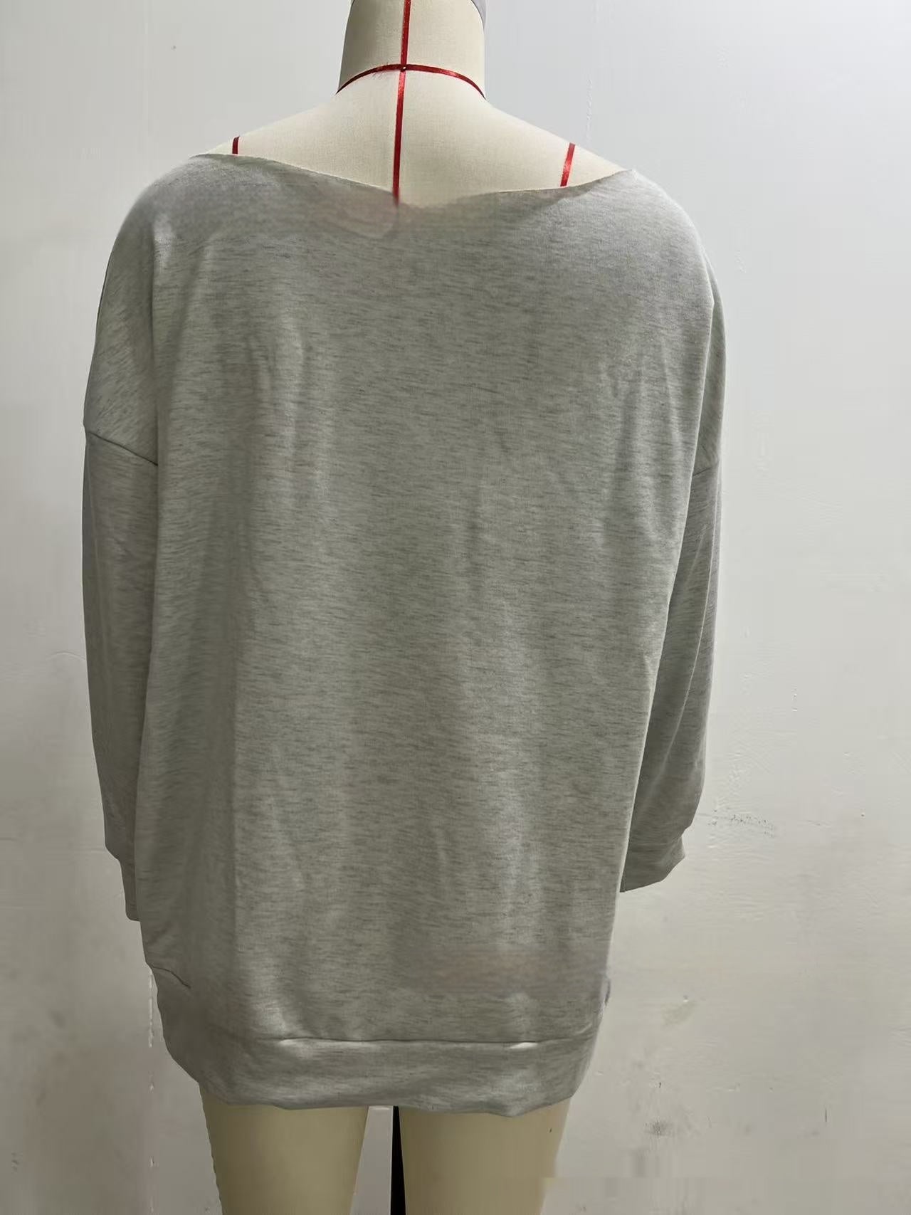 Fashionable Off-Shoulder Pullover Sweatshirt For Women