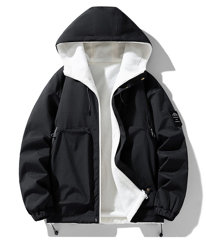 Unisex Reversible Cotton Coat For Outdoor Wear