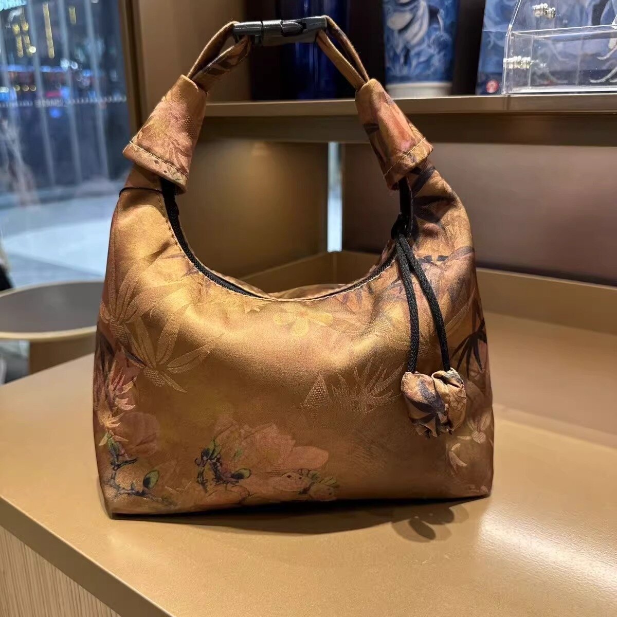 Silk Underarm Bag Chinese-style Minimalist And Versatile