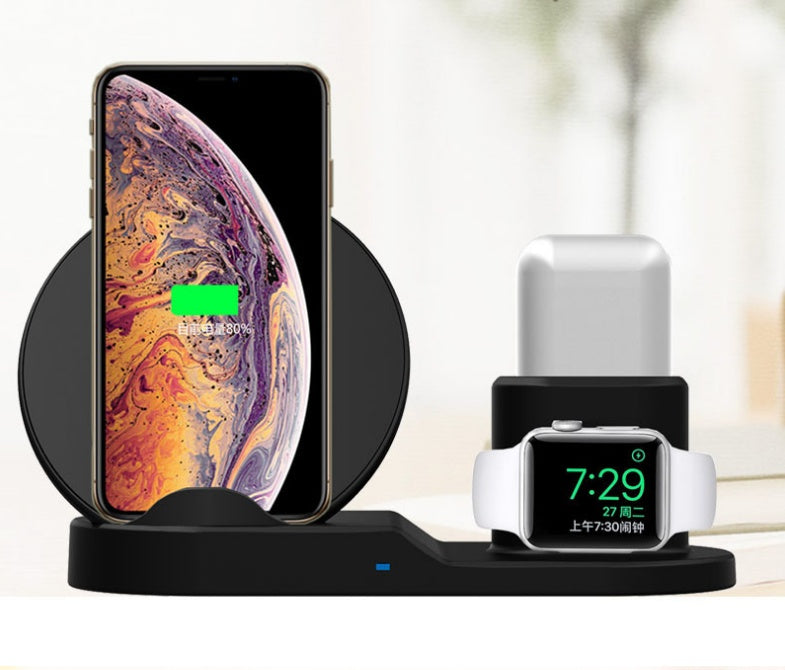 Compatibile con Apple, caricabatterie wireless 3 in 1