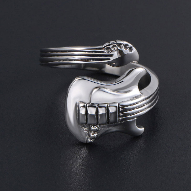 Rock Music Guitar Ring Vintage Style