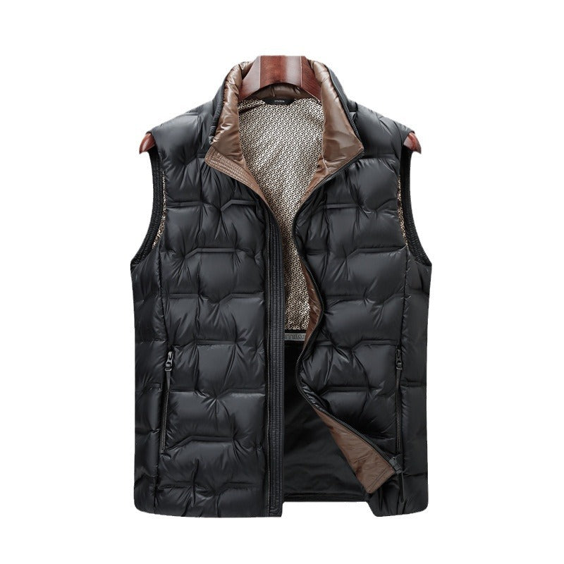 Men's Warm Sleeveless Down Vest For Young People