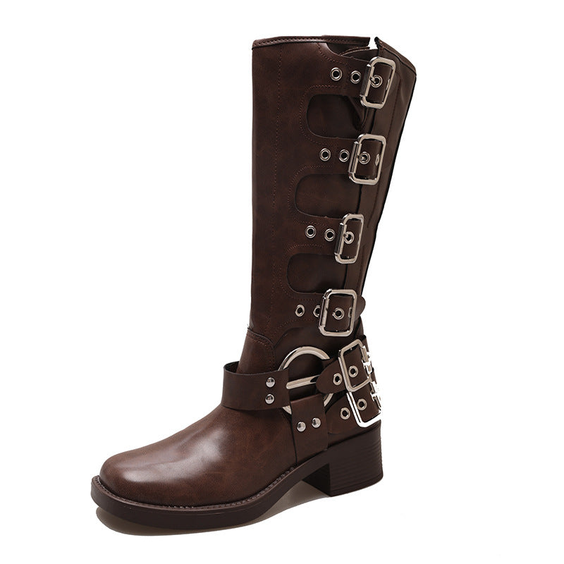 New Autumnwinter Leather Western Cowboy Boots