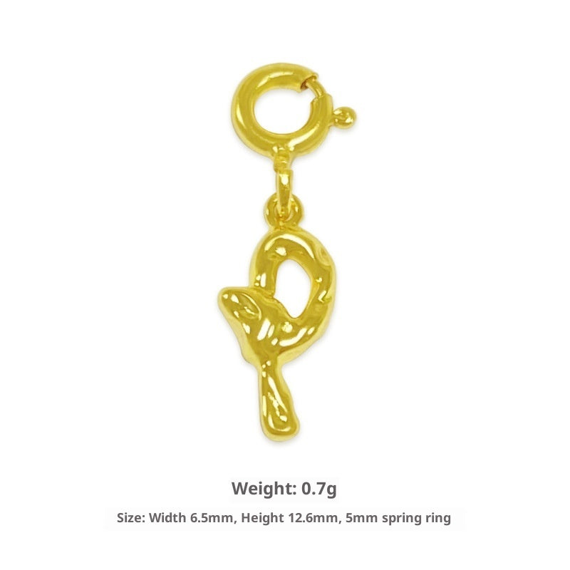 Happy Characters Series English Alphabet Necklace For Women