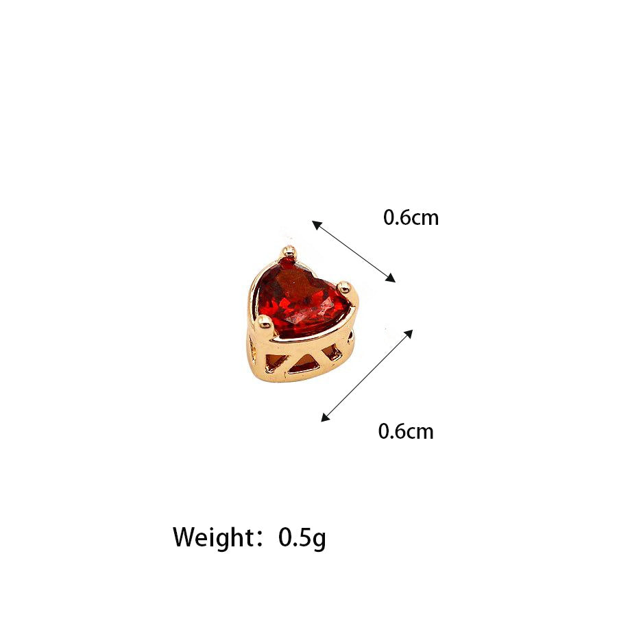 Sliding Twelve Birthday Stone Necklace Birth Love Pendant