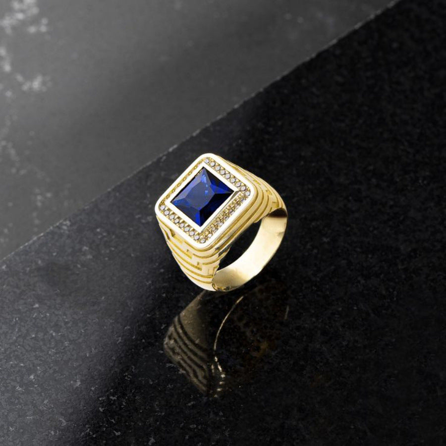 Fashionable Business Alloy Ring For Men In Europe And The US