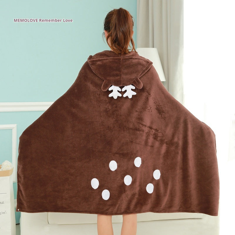 Hooded Capecloak For Homebodies, Students, And Office Use