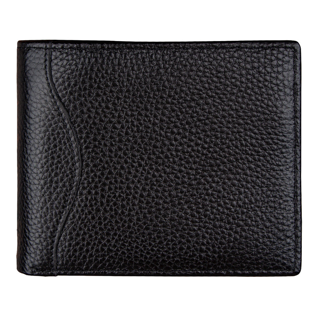 Men's Anti-Scanning RFID High-Capacity Credit Card Holder Made From First-Layer Cowhide Leather