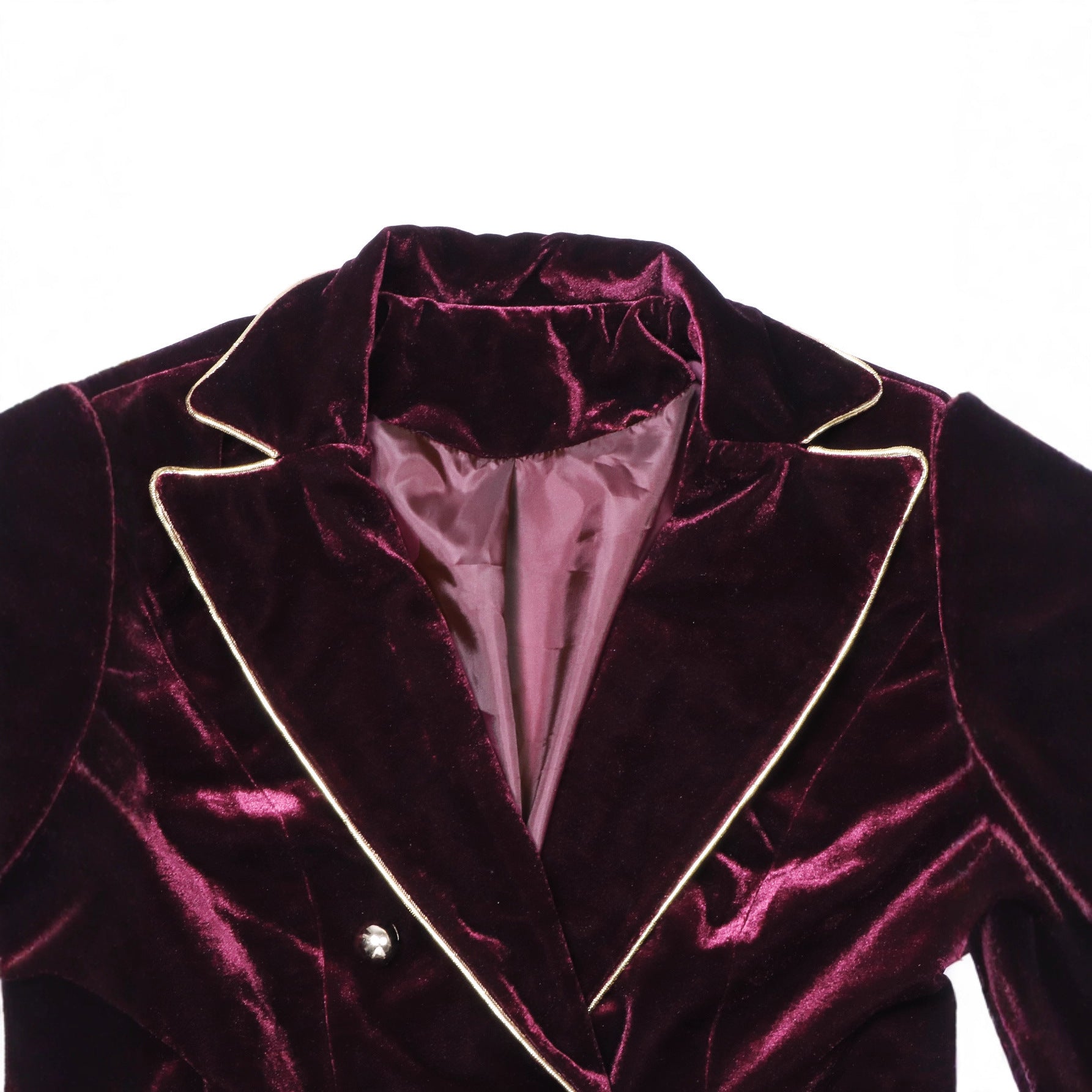 SpringSummer New Arrival Slim-fit Double-breasted Fuzzy Patchwork Evening Gown Top