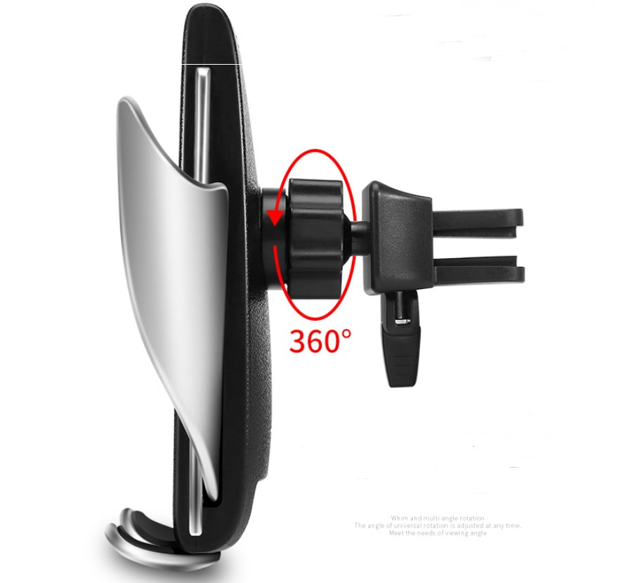 Caricabatterie wireless per auto da 10 W, ricarica wireless rapida a induzione con supporto per telefono per auto S5