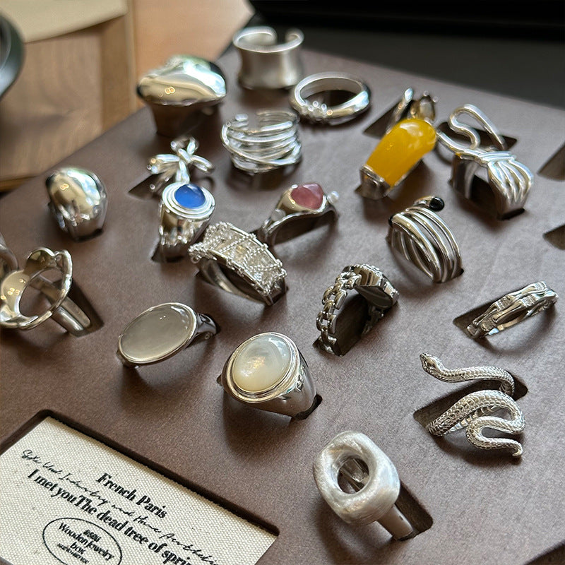 Heavy-duty Index Finger Ring S925 Sterling Silver Jewelry