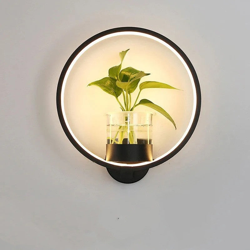 Lampada da parete decorativa su parete di fondo
