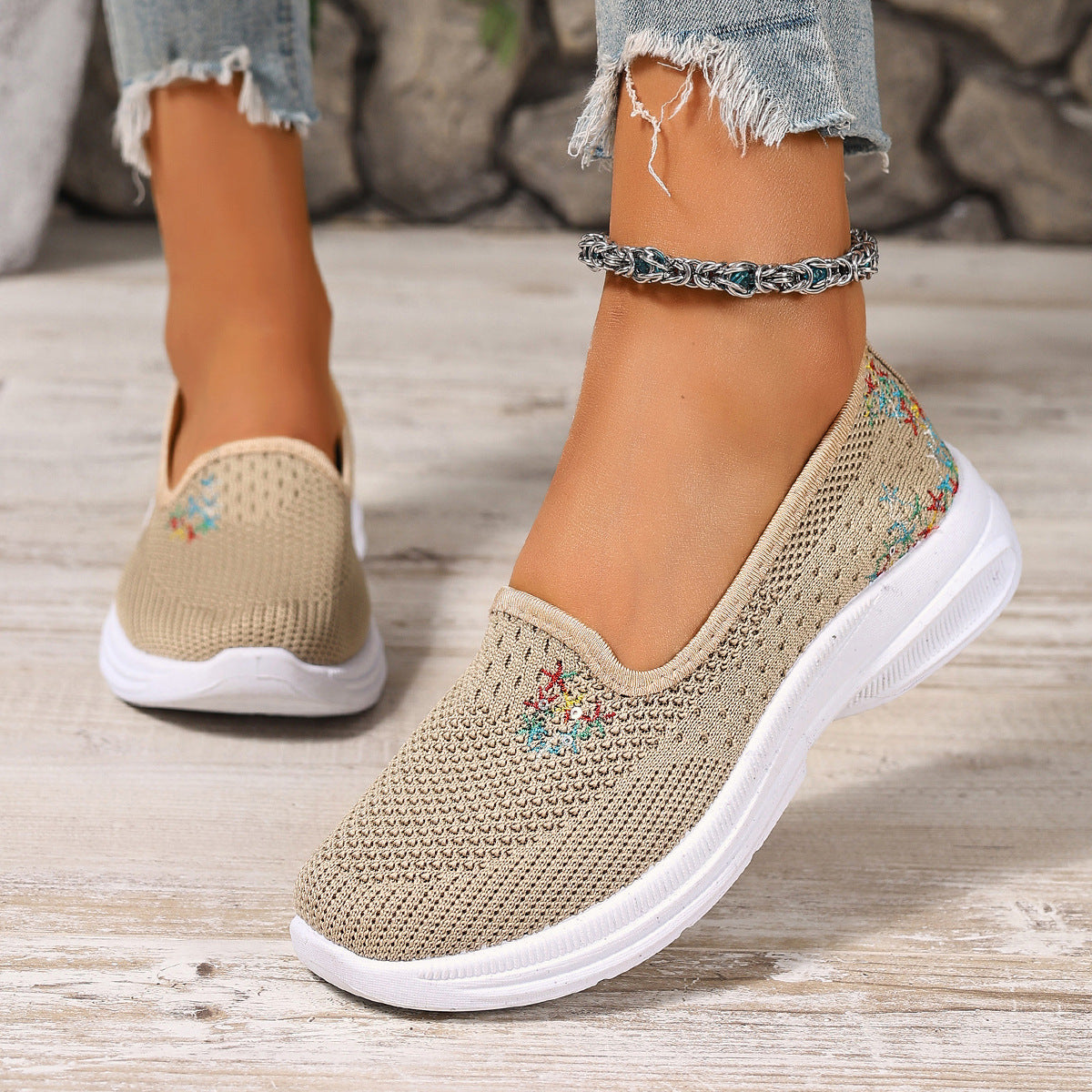 Women's Mesh Casual Breathable Soft-soled Shoes
