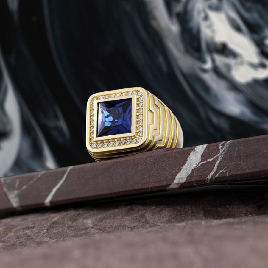 Fashionable Business Alloy Ring For Men In Europe And The US