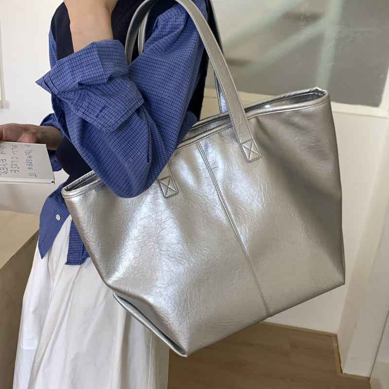 Fashionable Large-capacity Tote Bag Vintage And Casual