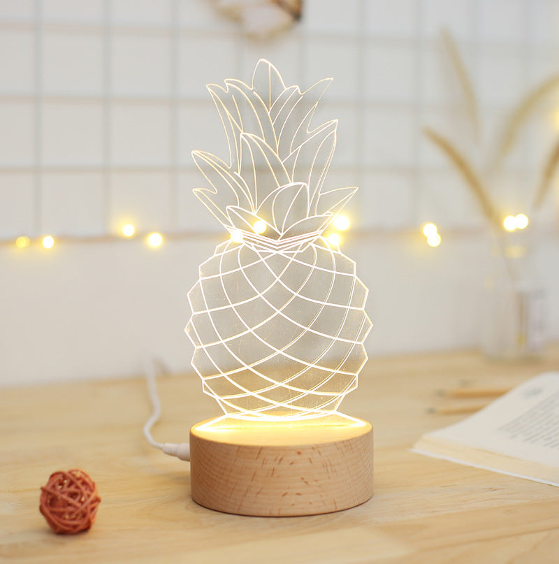 Lampada da comodino a forma di ananas