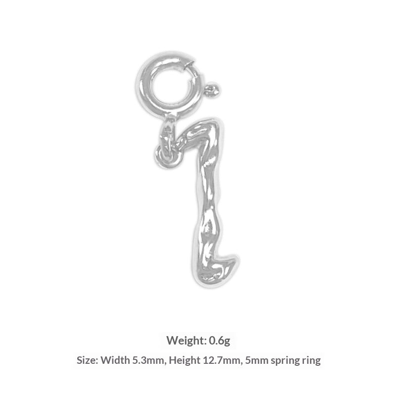 Happy Character English Letter Necklace For Women