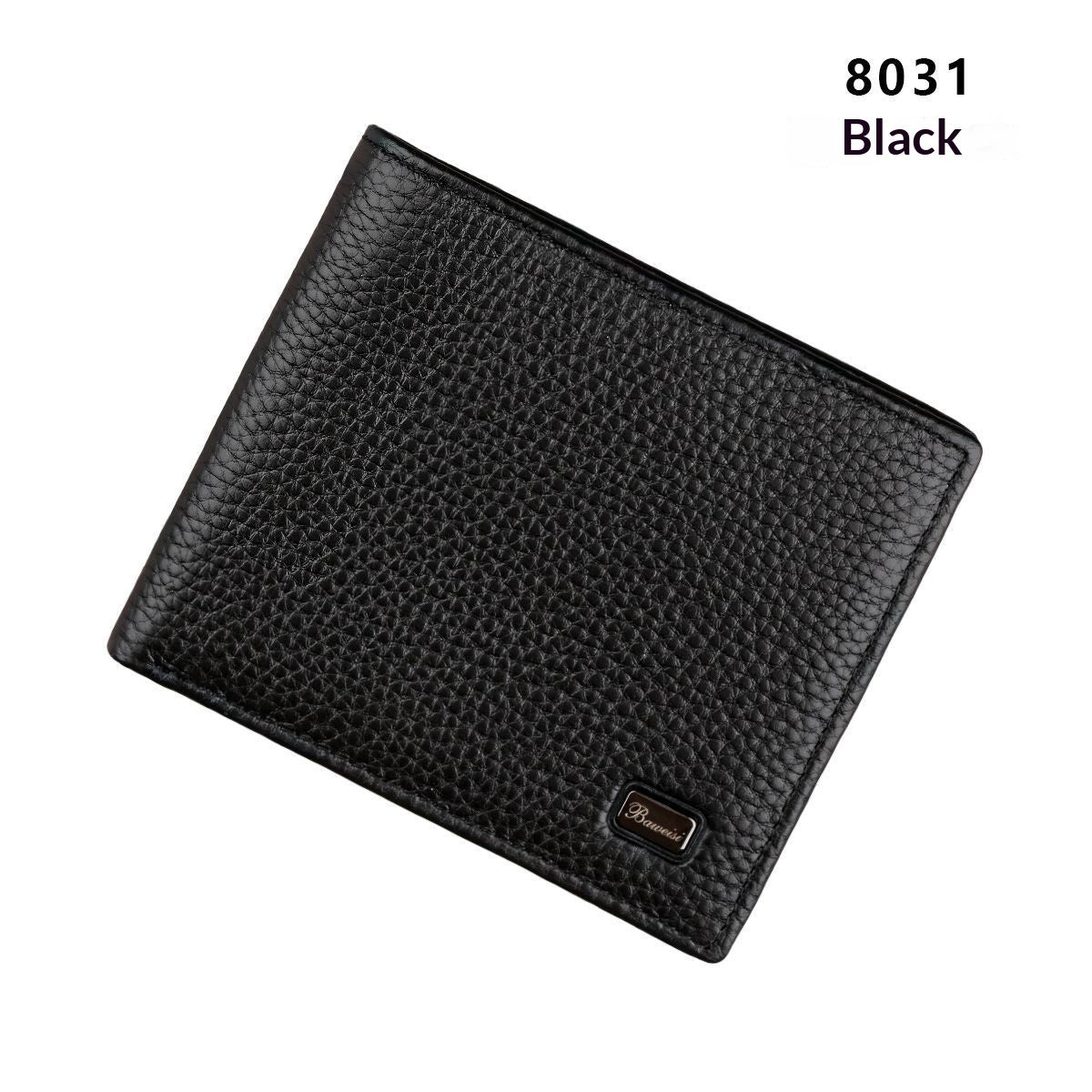 Men's Anti-Scanning RFID High-Capacity Credit Card Holder Made From First-Layer Cowhide Leather