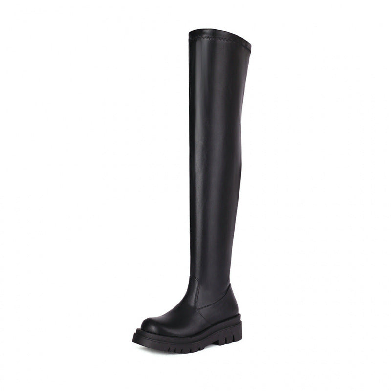 Autumnwinter Long Boots That Slim The Legs