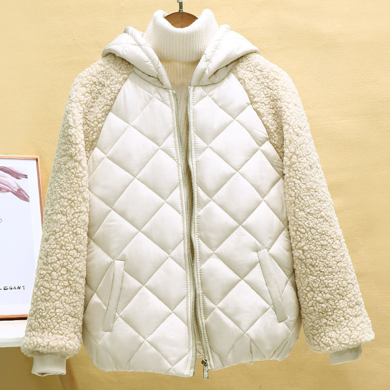 Female Winter Loose Lamb Wool Coat Cotton Jacket