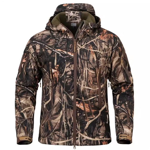 Men's Silent Soft Shell Camouflage Tactical Jacket Waterproof