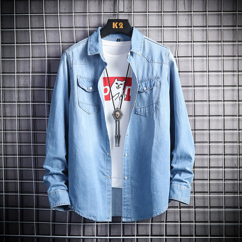 Men's Long-Sleeve Denim Casual All-Match Jacket