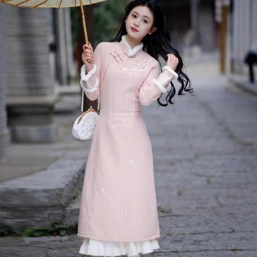 Inner Hanfu Layered With A-line Skirt