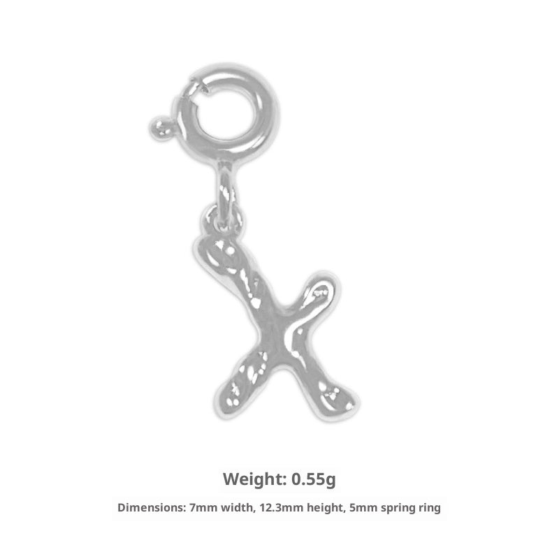 Happy Character English Letter Necklace For Women