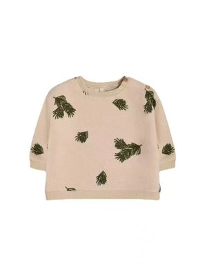 Pine and cypress leaf sweater