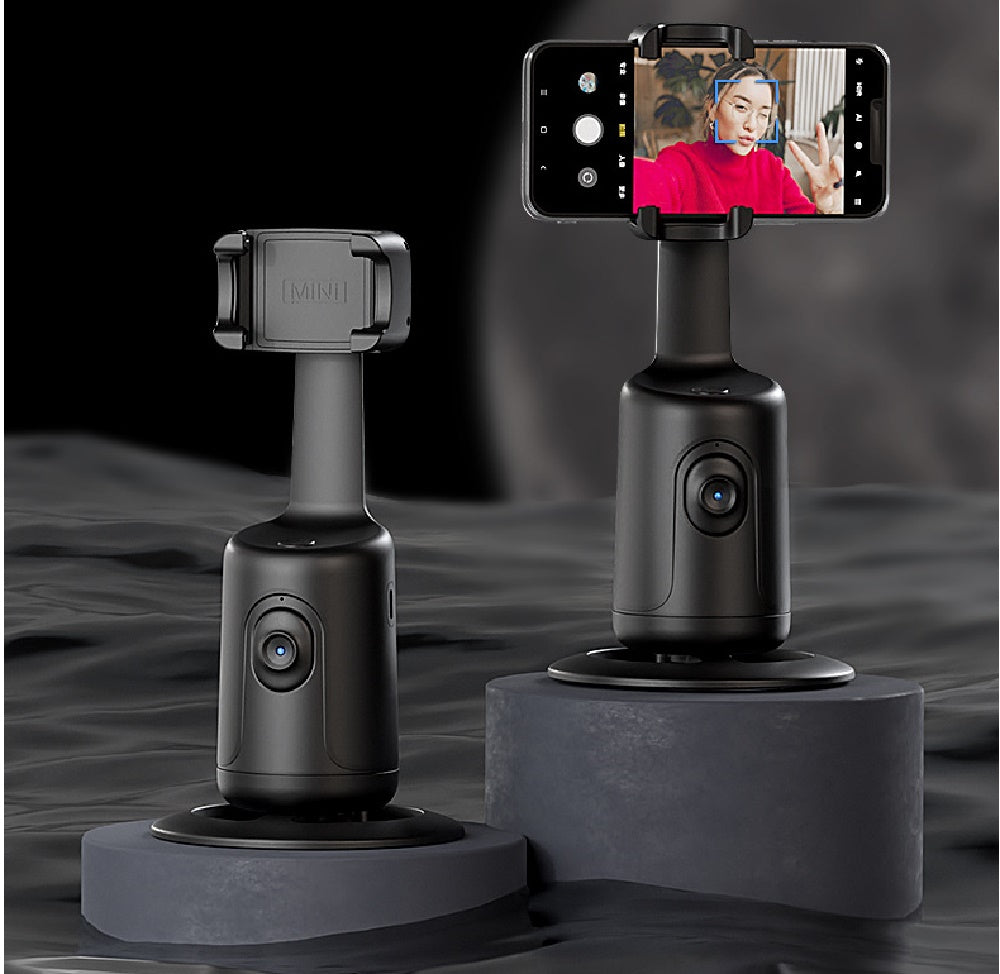 Supporto per telefono con tracciamento automatico del viso a 360°, gimbal intelligente con intelligenza artificiale, stabilizzatore per video Vlog e treppiede.
