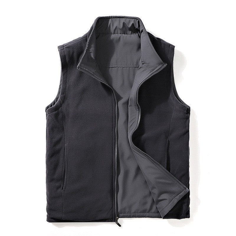 Men's Autumn And Winter Casual Outdoor Plush Vest