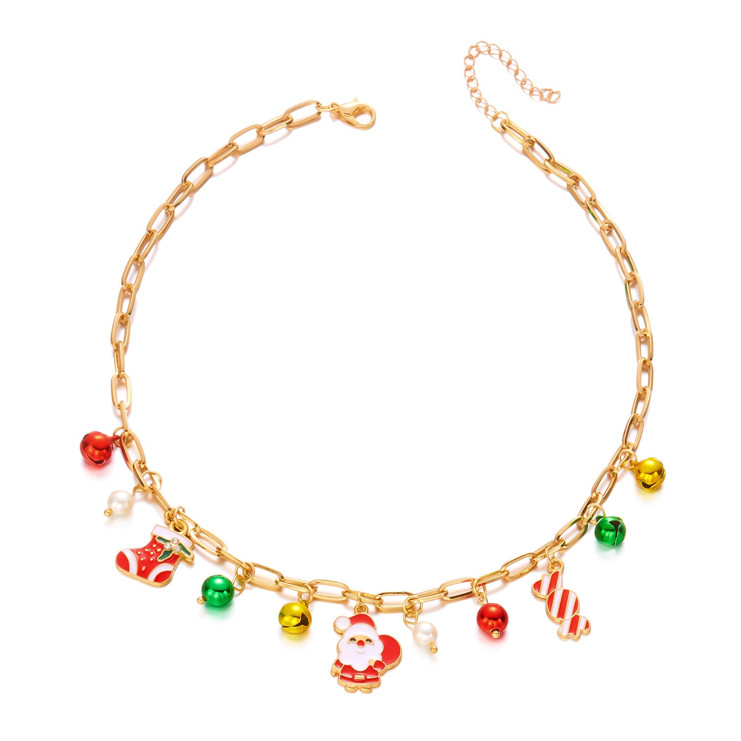 Elk Pendant Necklace With An Exaggerated, Versatile Pearl Bracelet