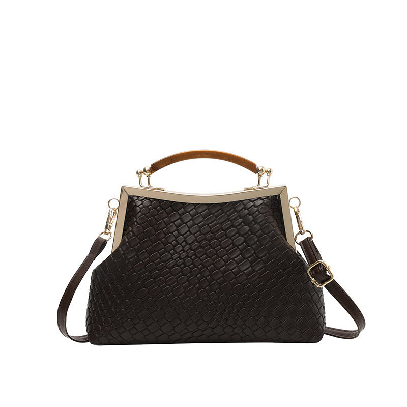 Large-capacity Vintage Tote Bag With Flap Closure