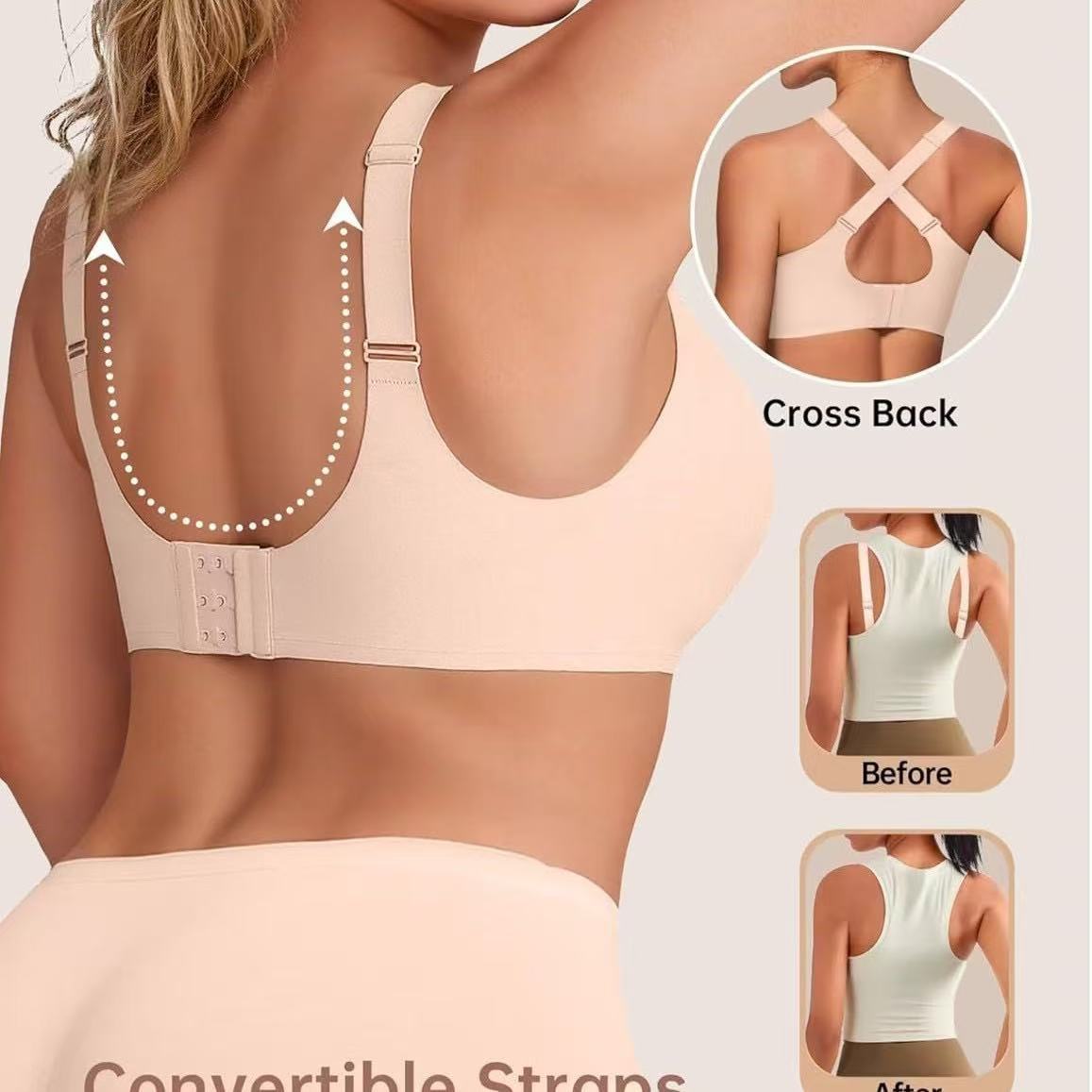 Cross-mesh Lingerie Womens Jelly-striped Bra Womens