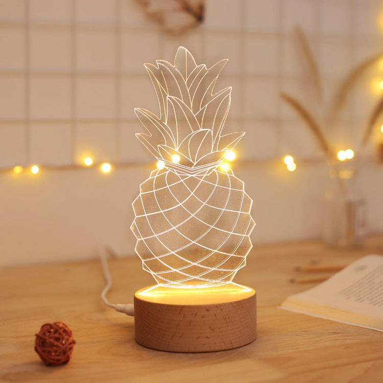 Bedside lamp pineapple table lamp TRENDFLOW