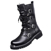 Autumn And Winter High-top Boots Men&