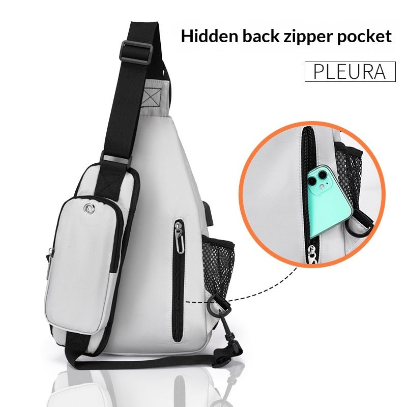 Large-capacity Fashionable Chest Backpack For Outdoor Activities