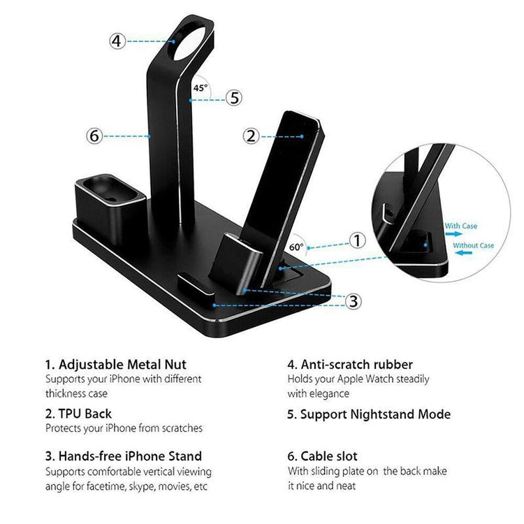 4 IN 1 AIRPODS CHARGING DOCK HOLDER TRENDFLOW