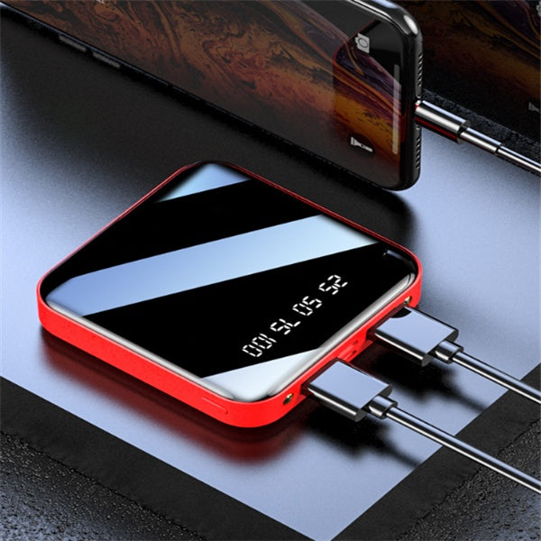 Mini Power Bank da 20000 mAh con display digitale a specchio portatile